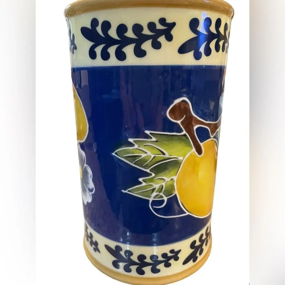 BLUE SKY CERAMIC LEMON LARGE‎ CANISTER